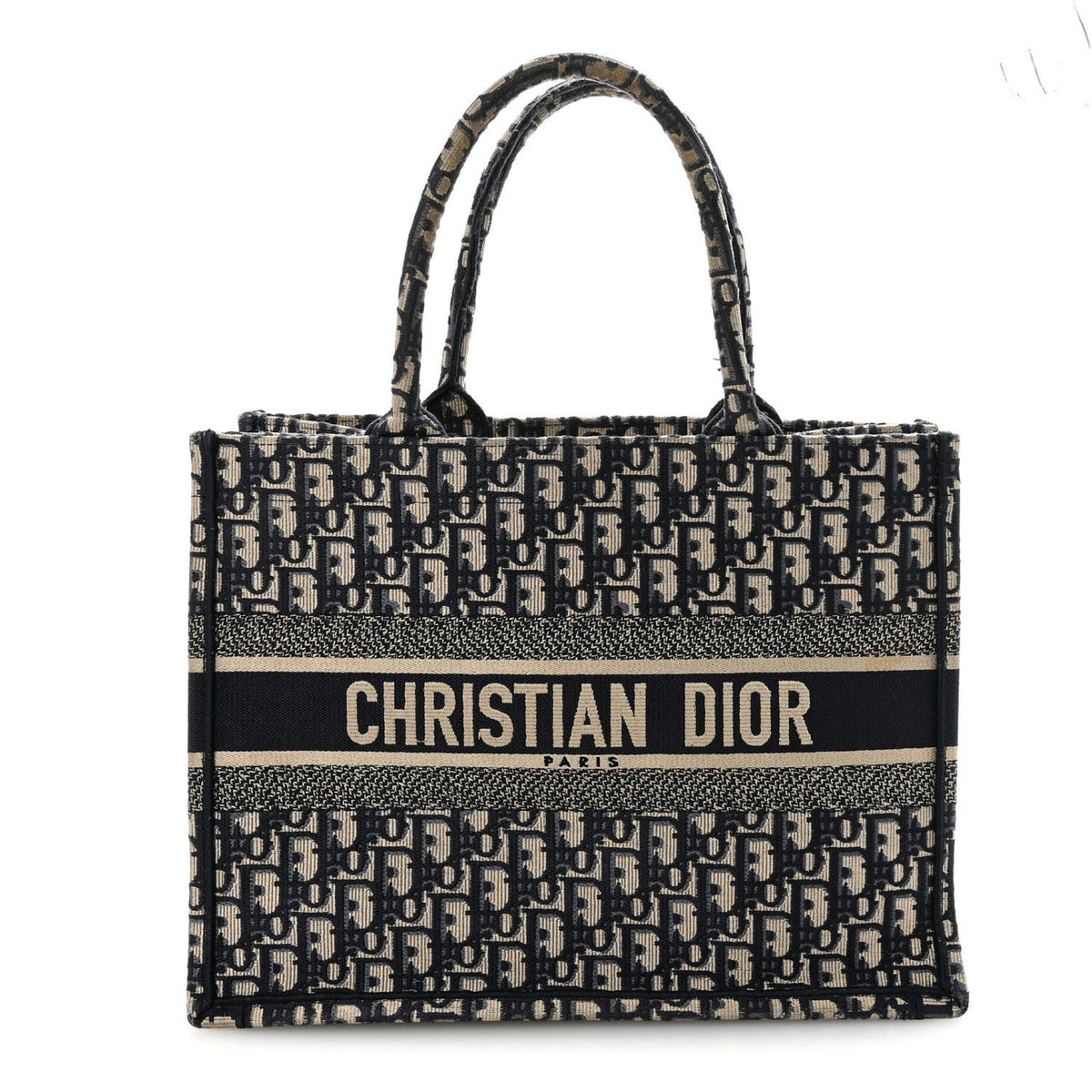 Oblique Medium Book Tote Blue Multicolor