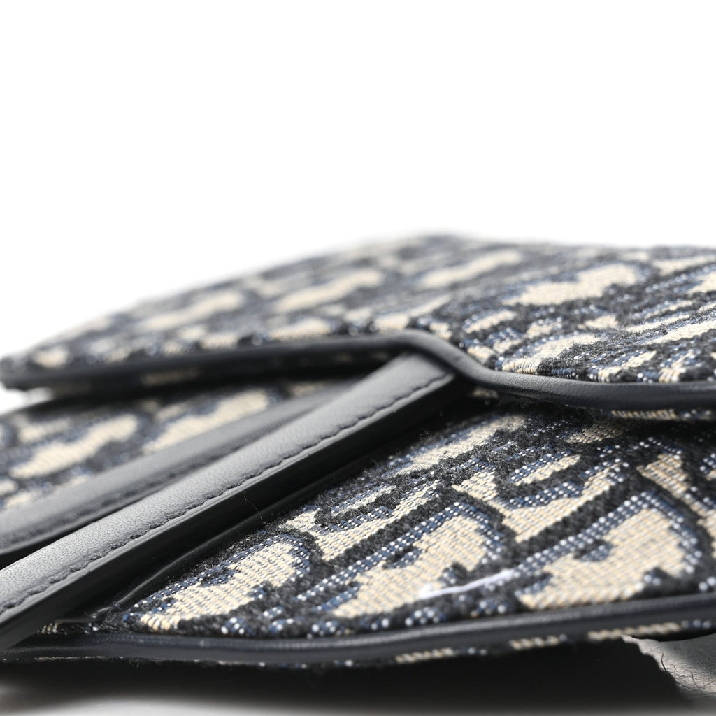 Oblique Saddle Belt Pouch Blue