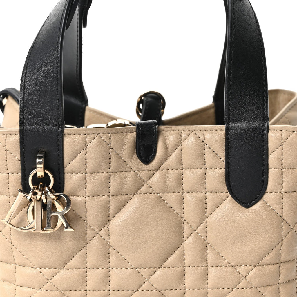 Calfskin Macrocannage Small Toujours Tan Black