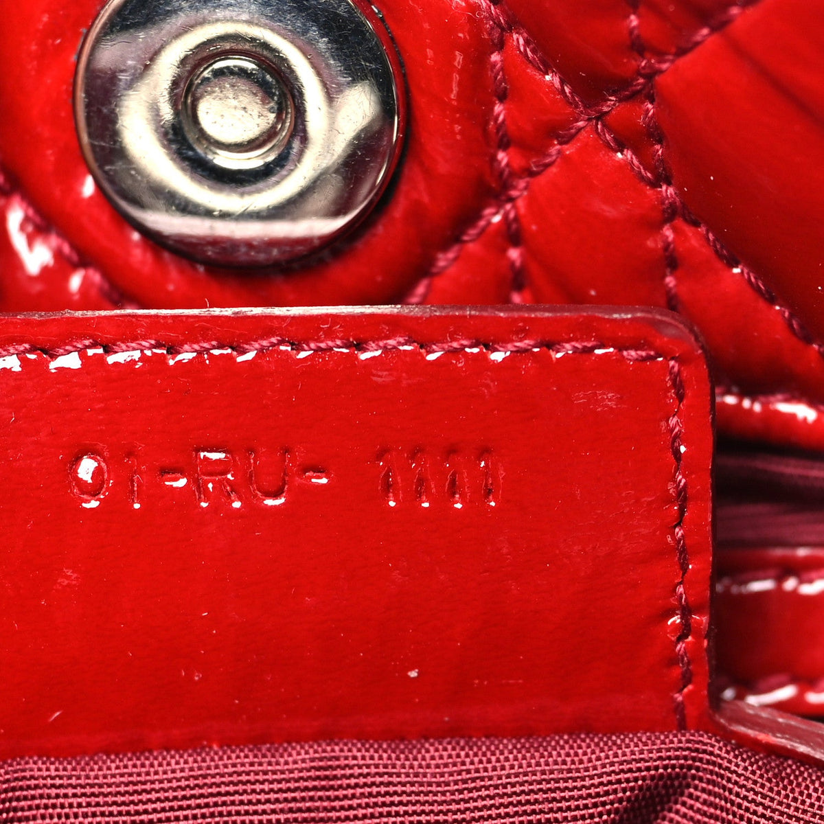 Patent Cannage Small Dior Soft Shopping Tote Red