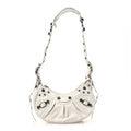 Agneau Arena Le Cagole Shoulder Bag XS Optic White