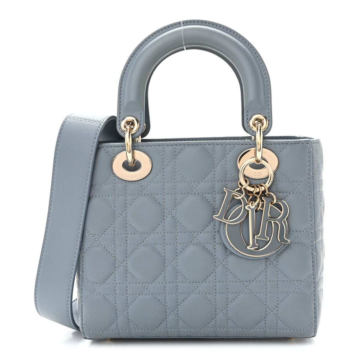 Lambskin Cannage Small My ABCDior Lady Dior Cloud Blue