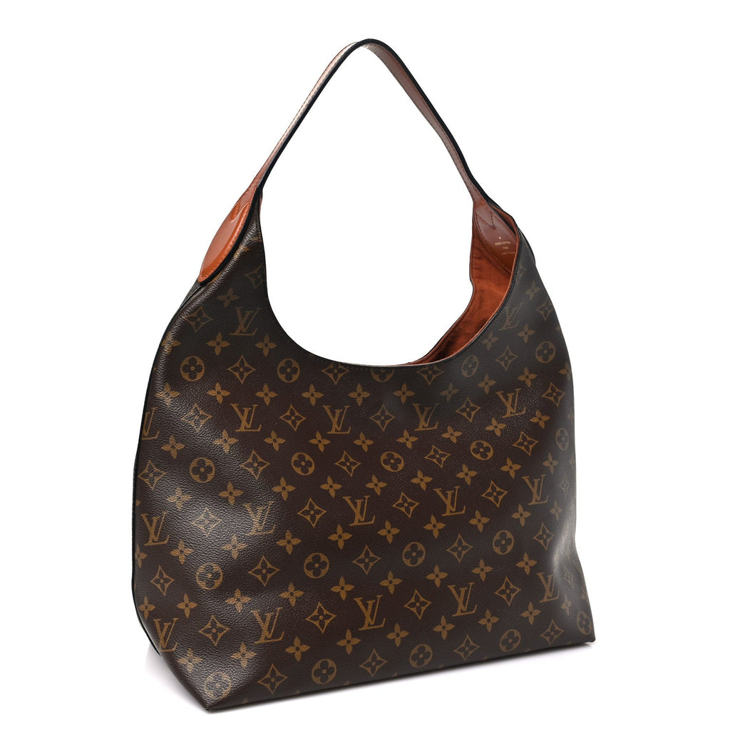 Monogram Flower Hobo Caramel