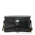 Grained Calfskin D-Bee Shoulder Bag Black