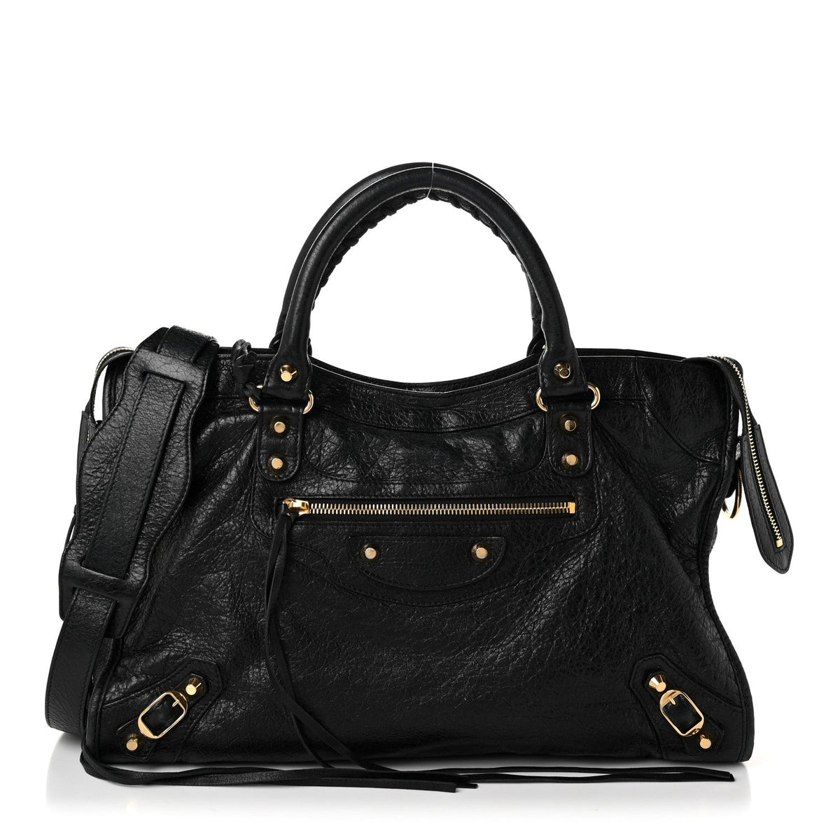 Agneau Classic Gold Hardware City Black