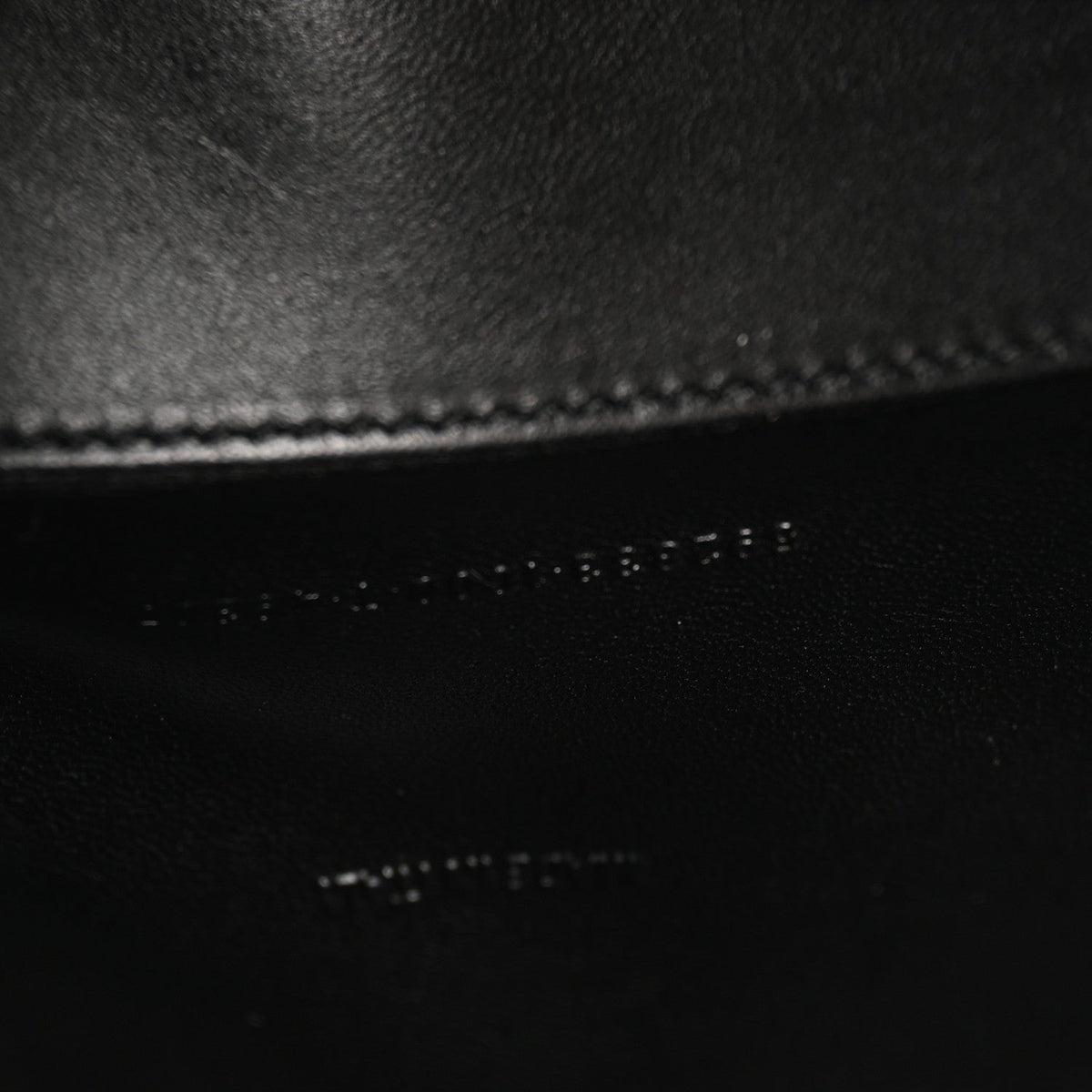 Grained Calfskin Hourglass Top Handle Bag XS Black