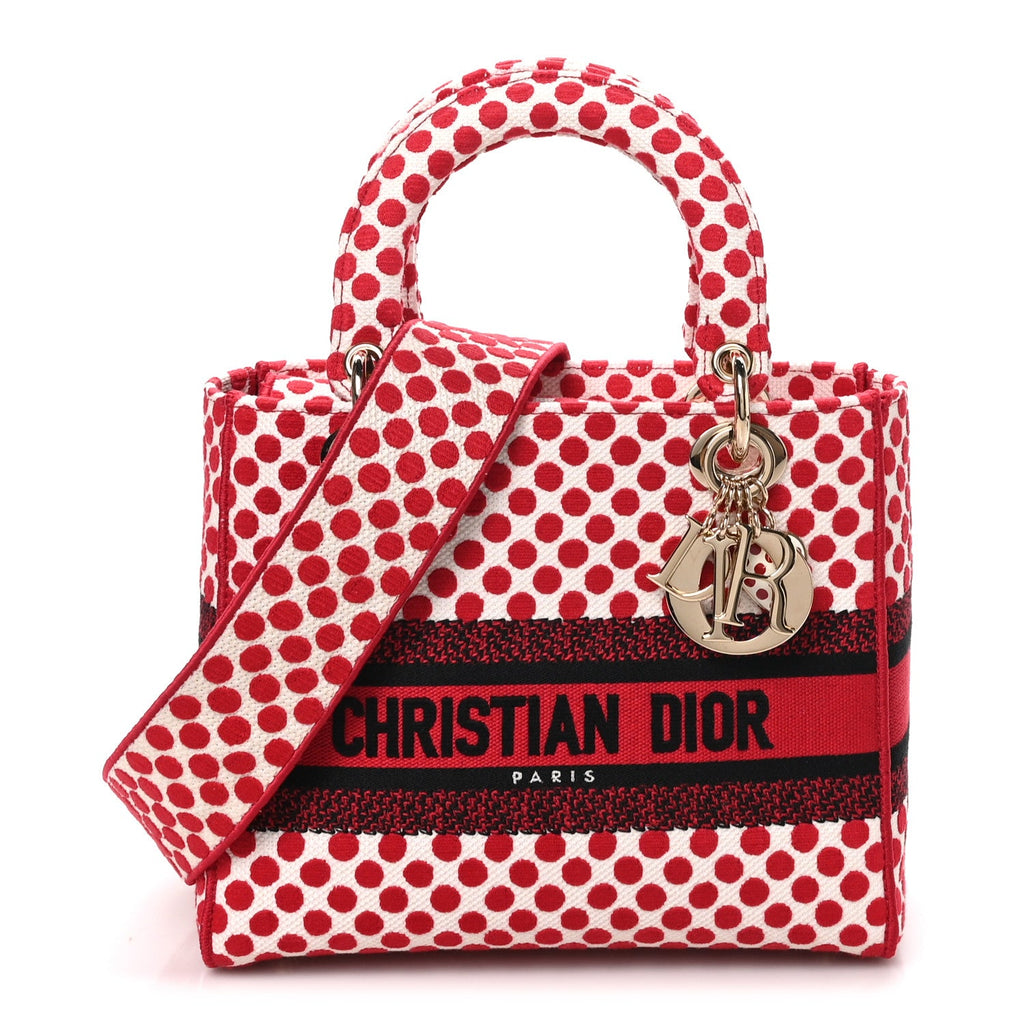 Canvas Medium DiorAmour Dots Lady D-Lite Red