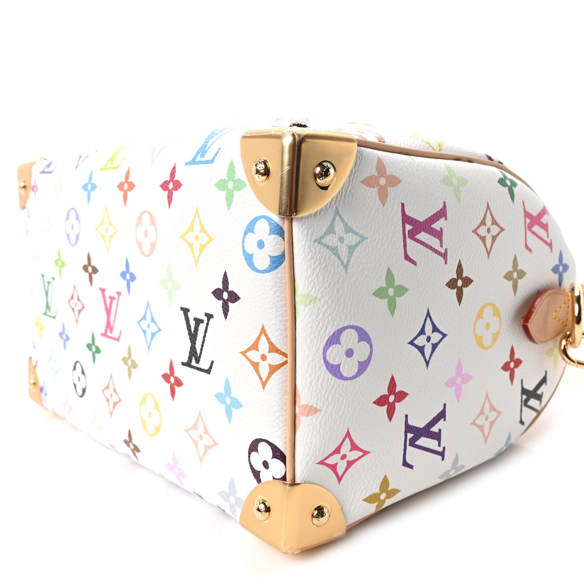 LV X TM Monogram Multicolor Speedy Bandouliere 25 White