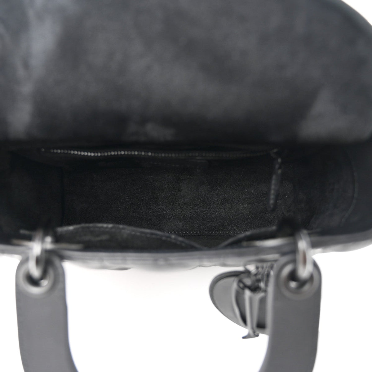Ultra Matte Calfskin Cannage Small My ABCDior Lady Dior Black