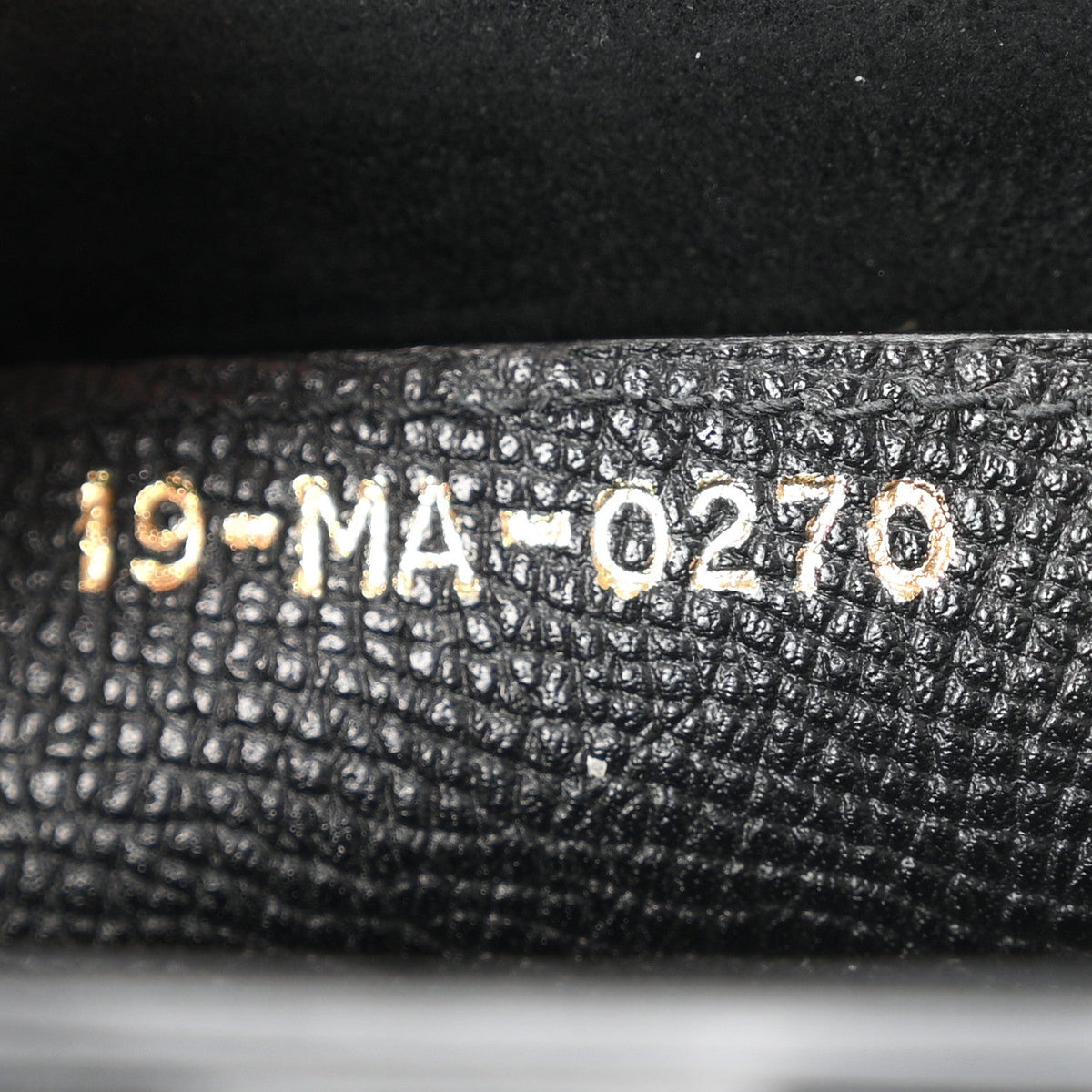 Grained Calfskin Saddle Bag Black
