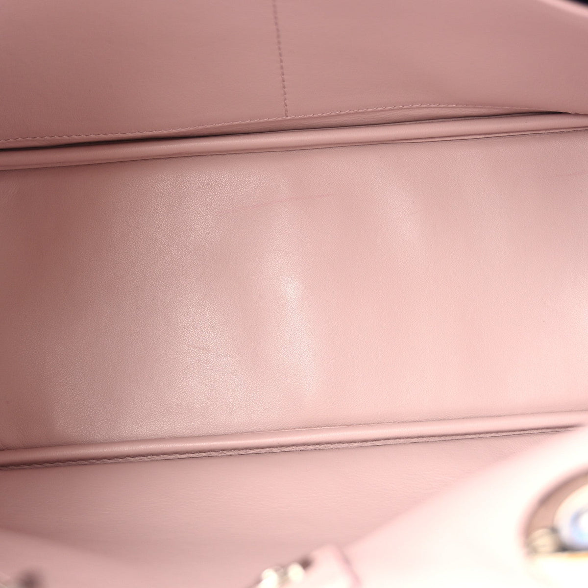 Smooth Calfskin Medium Diorissimo Tote Bleu Nosy Rose Tendre