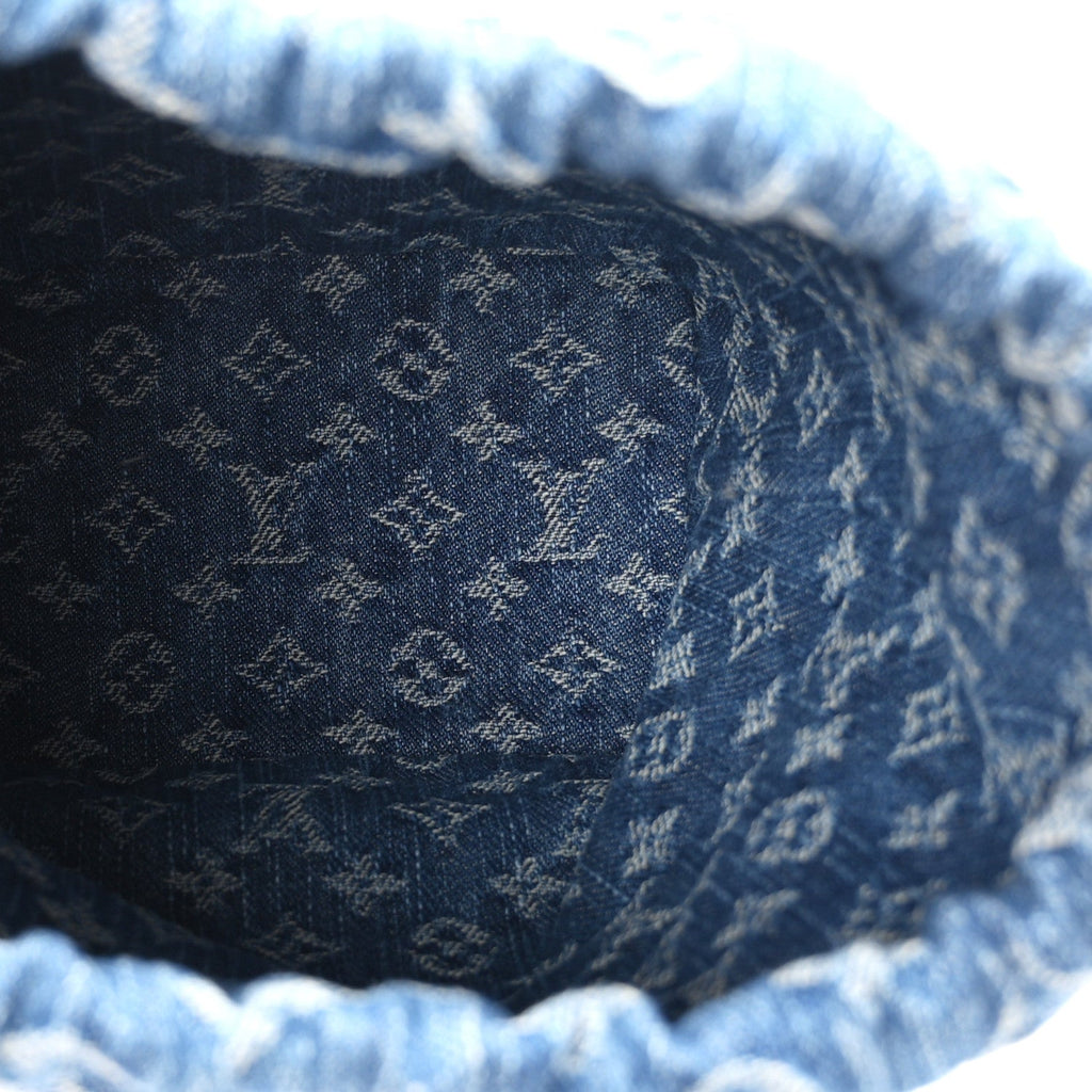 Monogram Denim Nano Noe Blue