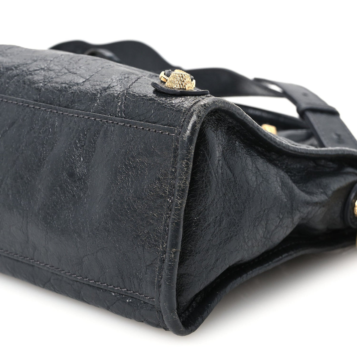 Agneau Giant 12 Gold Hardware S City Gris Fossile