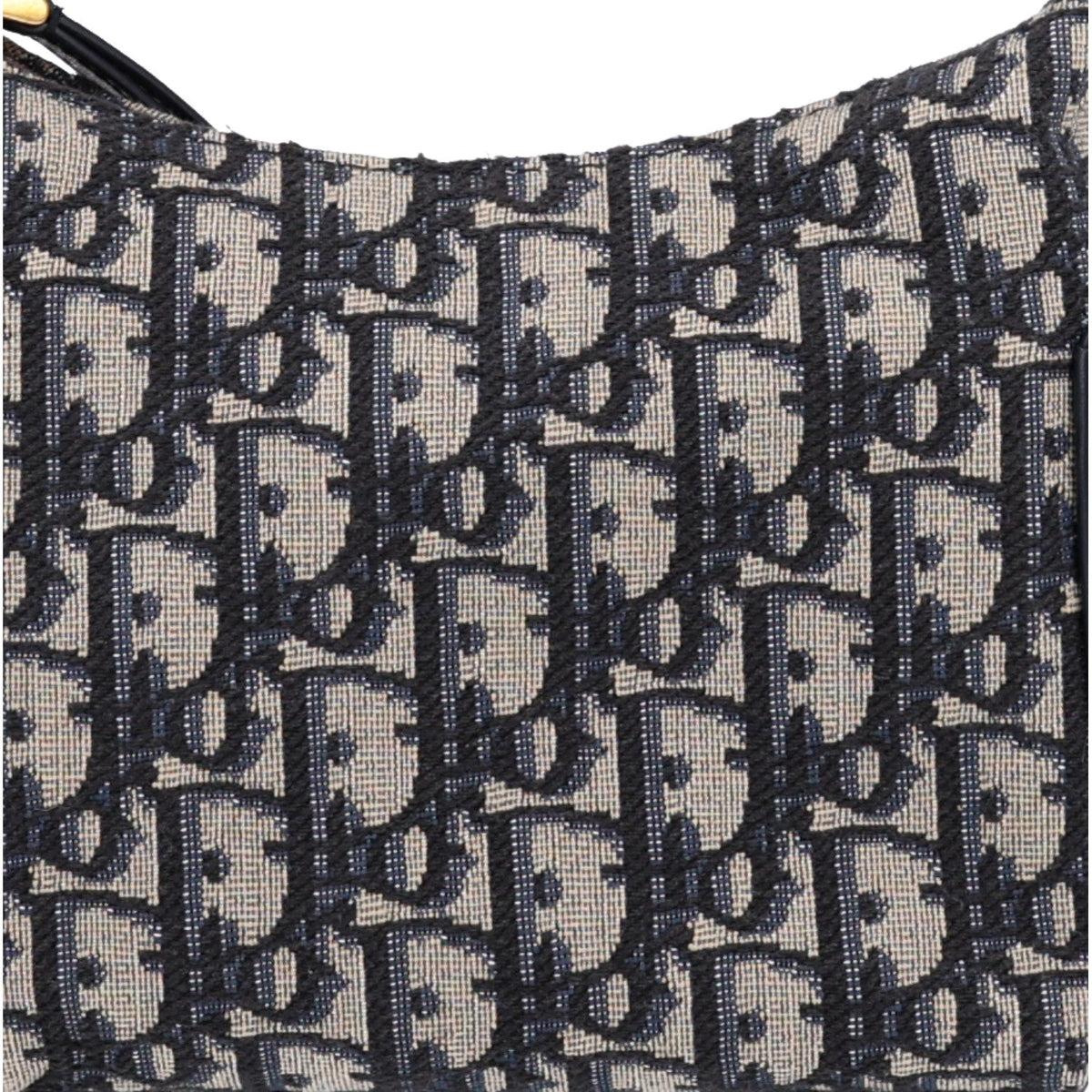 Oblique Jacquard Smooth Calfskin Mini D-Dream Blue