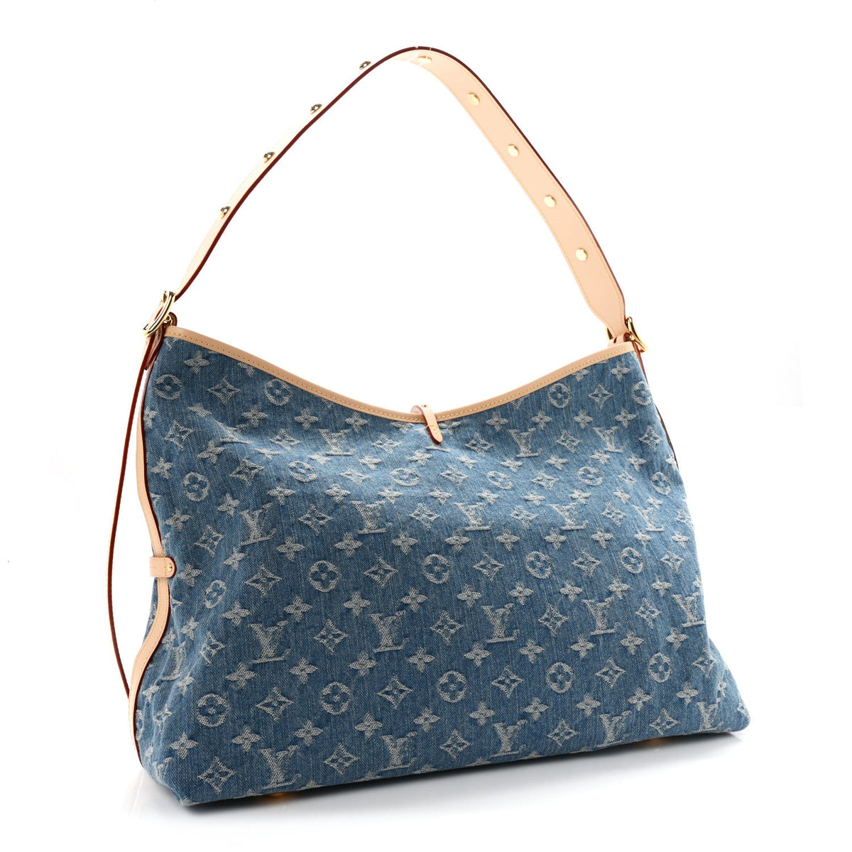 Monogram Denim CarryAll MM Blue