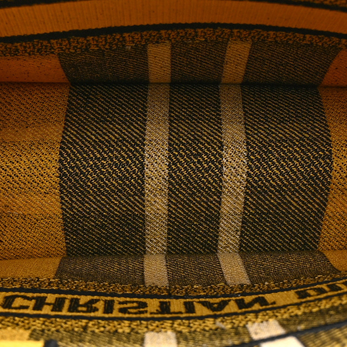 Canvas Embroidered Small Tartan Check Book Tote Yellow Multicolor