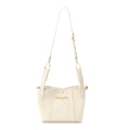 Calfskin Medium Signature Bucket Bag Latte
