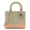 Patent Cannage Gradient Medium Lady Dior Blue Coral