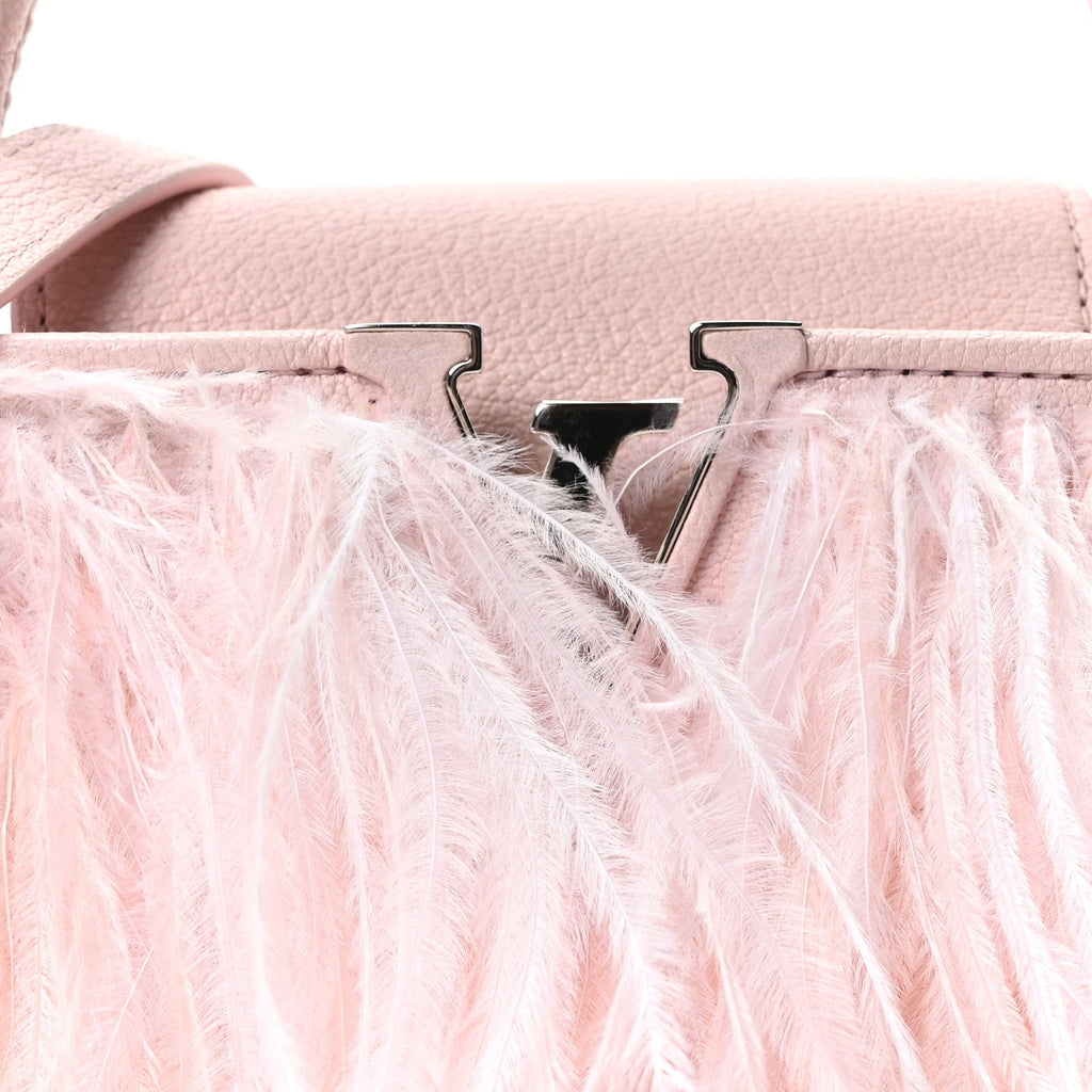 Ostrich Feather Capucines Mini Pink