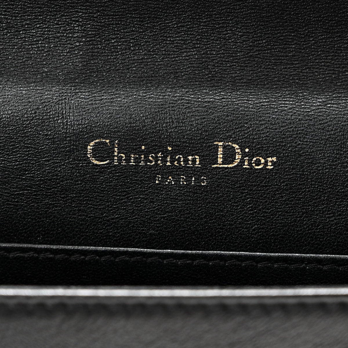 Lambskin Cannage Lady Dior Pouch Black