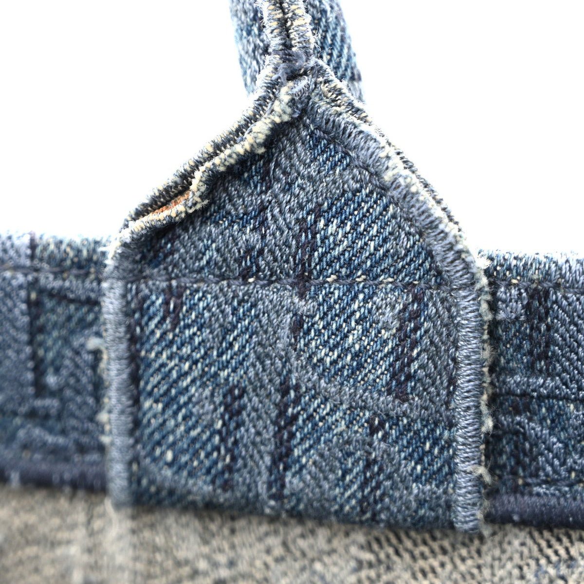 Oblique Denim Medium Book Tote Blue