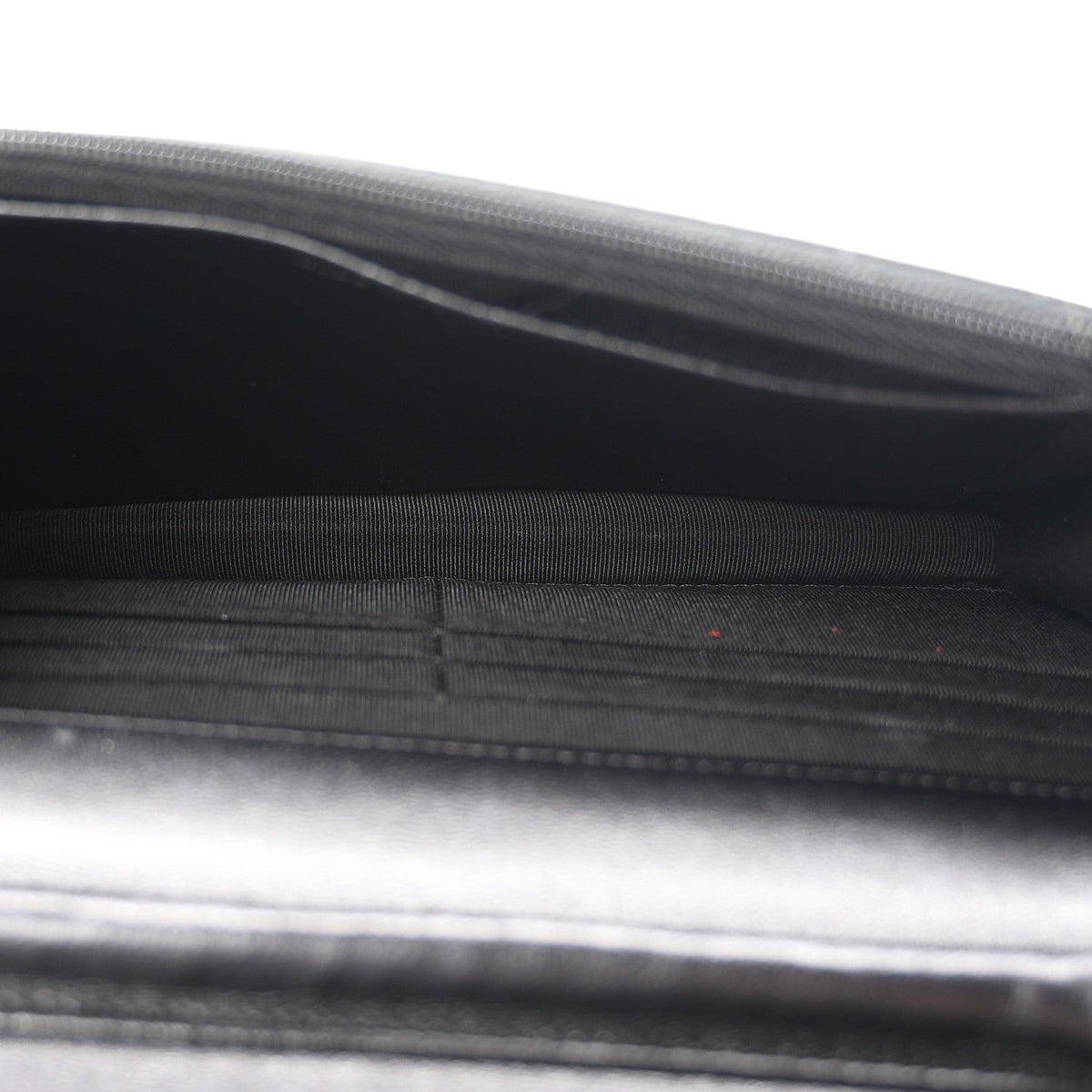 Lambskin Quilted Wallet On Chain WOC So Black