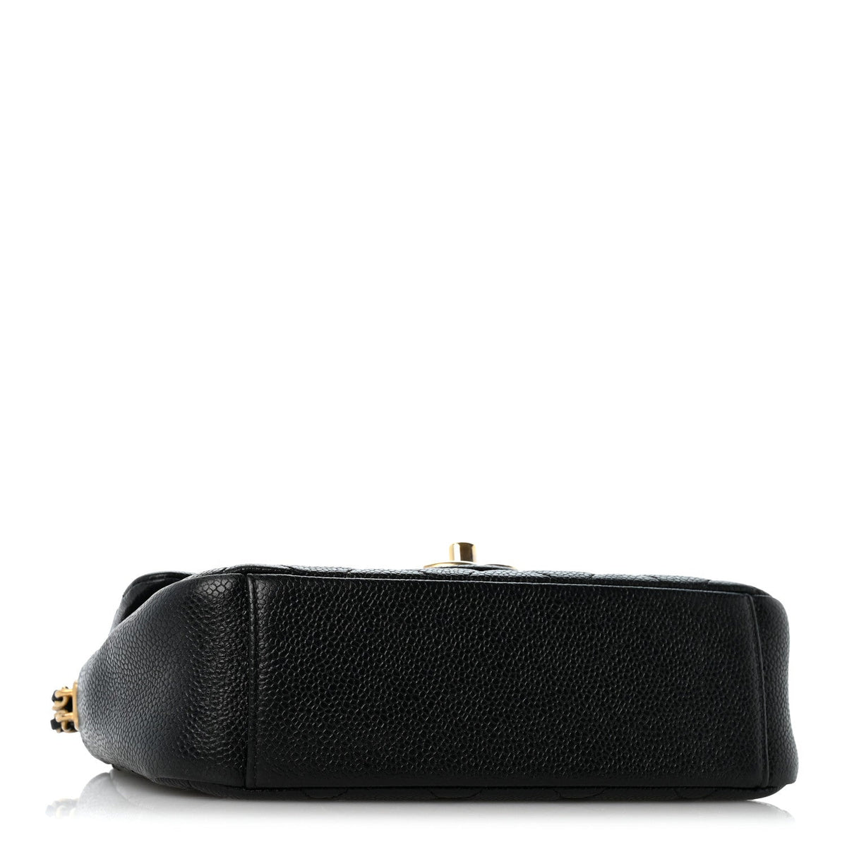 Caviar Quilted Chain Soul Flap Black