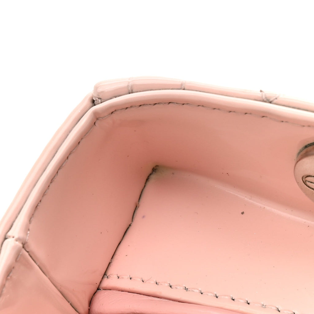 Patent Cannage Medium Lady Dior Rose Clair