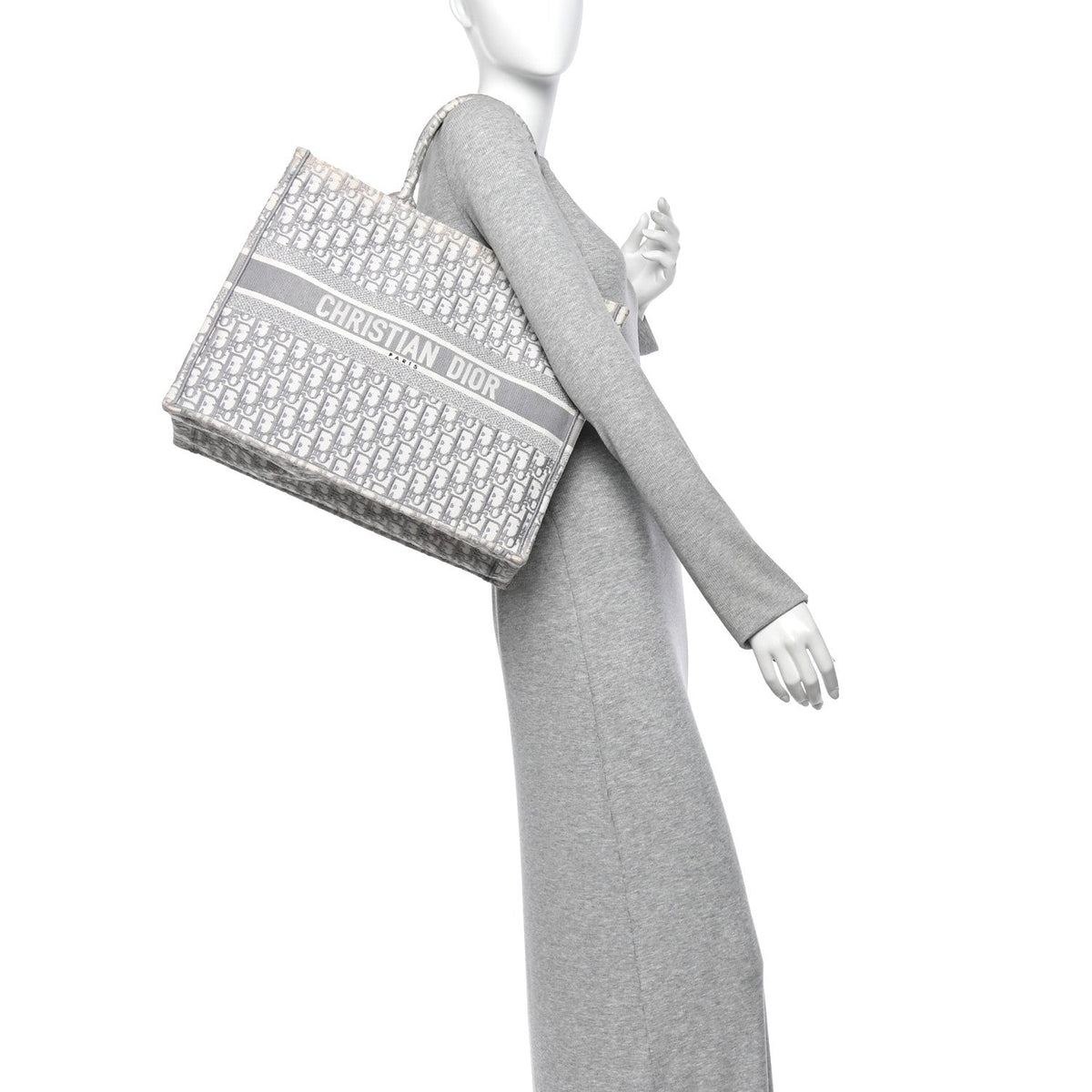 Oblique Large Book Tote Grey