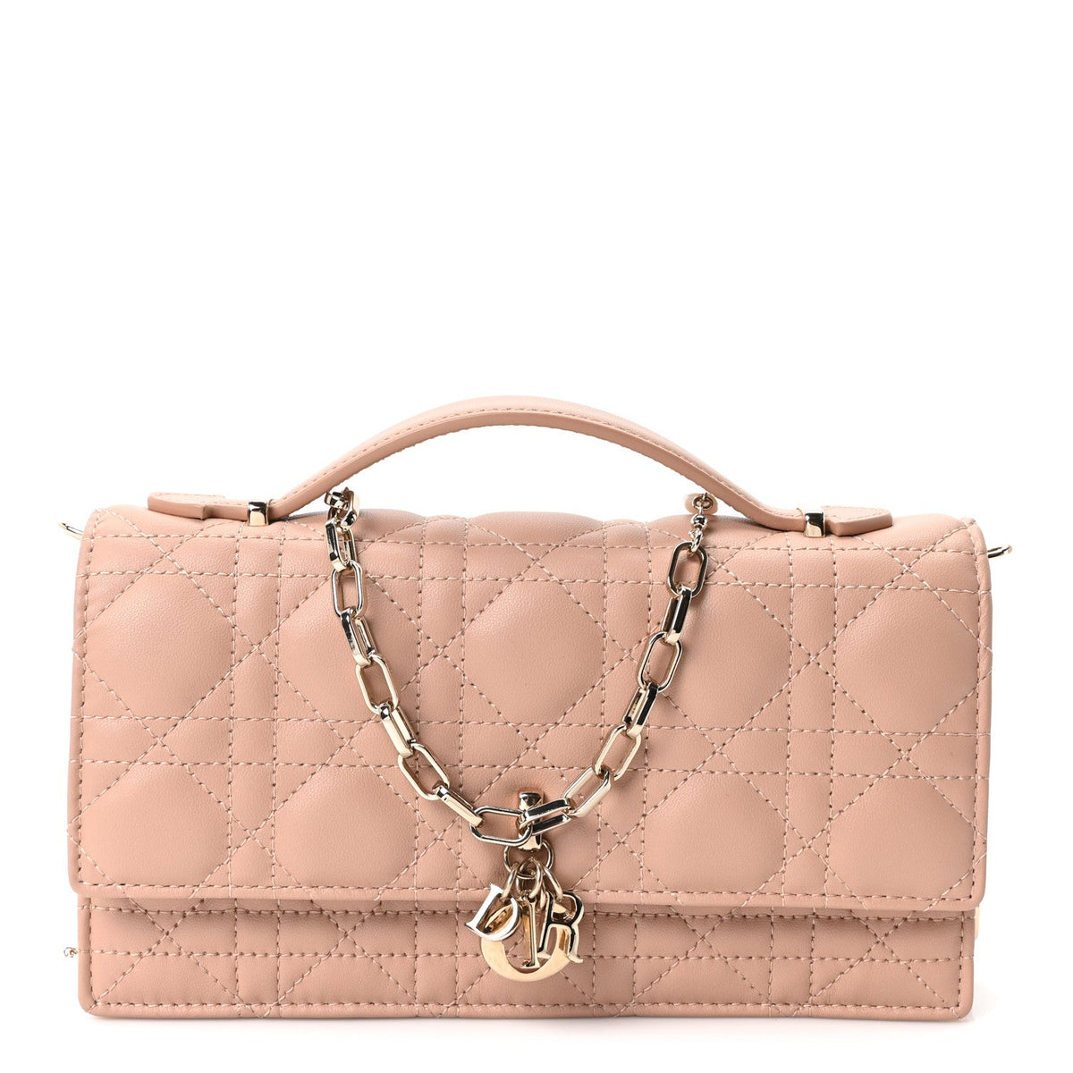 Lambskin Cannage Mini My Dior Bag Rose Des Vents