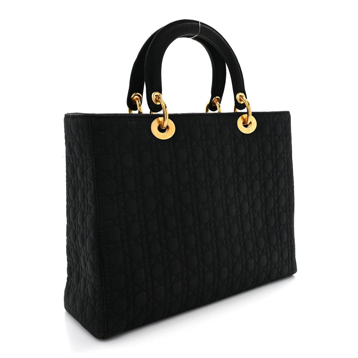 Nylon Cannage Large Lady Dior Black