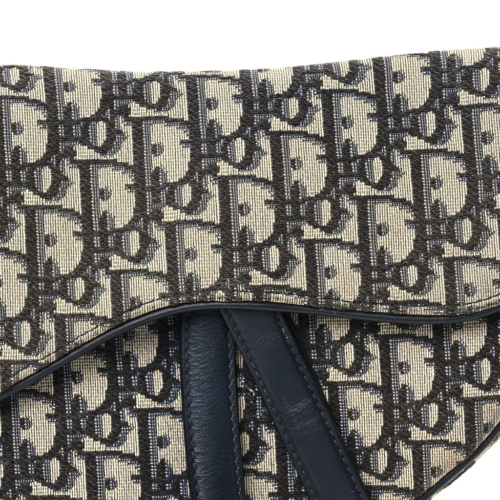 Oblique Saddle Bag Blue