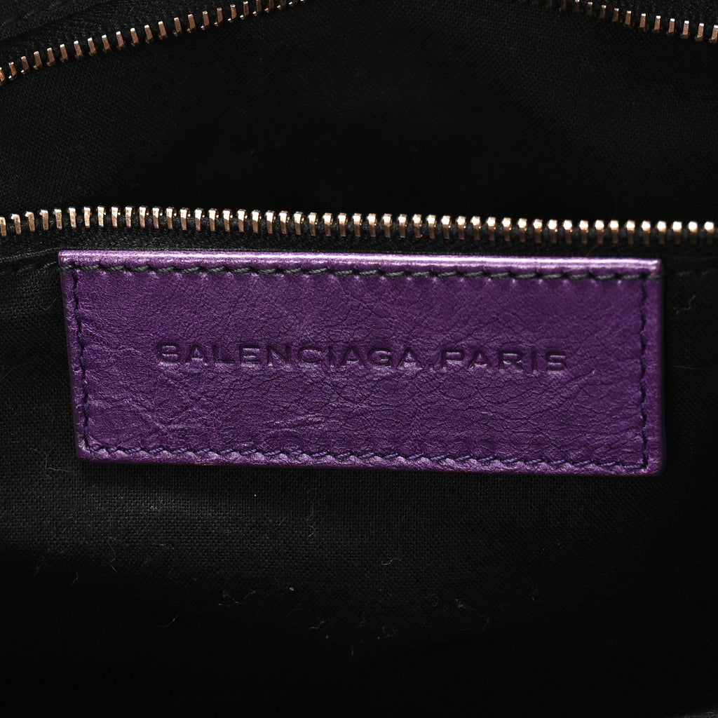 Agneau Giant 12 Rose Gold Hardware City Dark Violet