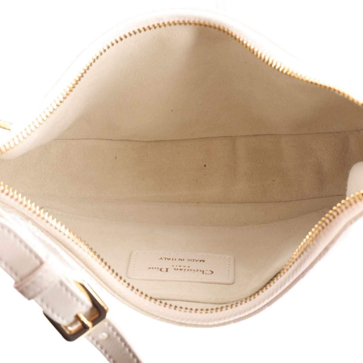 Lambskin Cannage CD Lounge Bag Latte