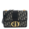 Oblique 30 Montaigne Chain Flap Bag Blue