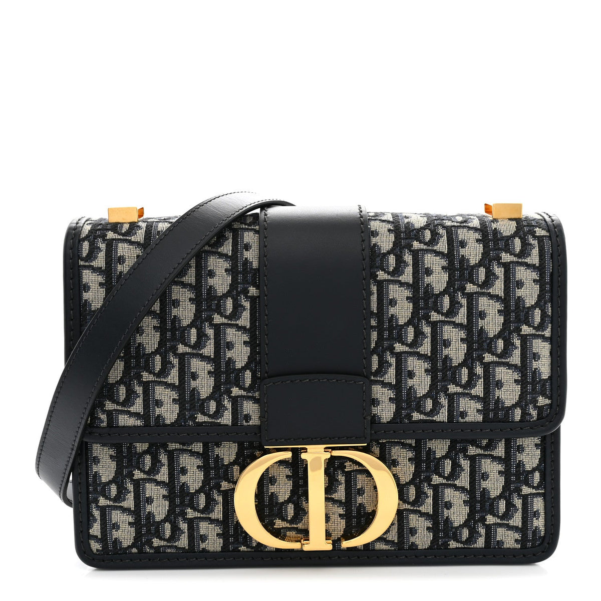 Oblique 30 Montaigne Chain Flap Bag Blue