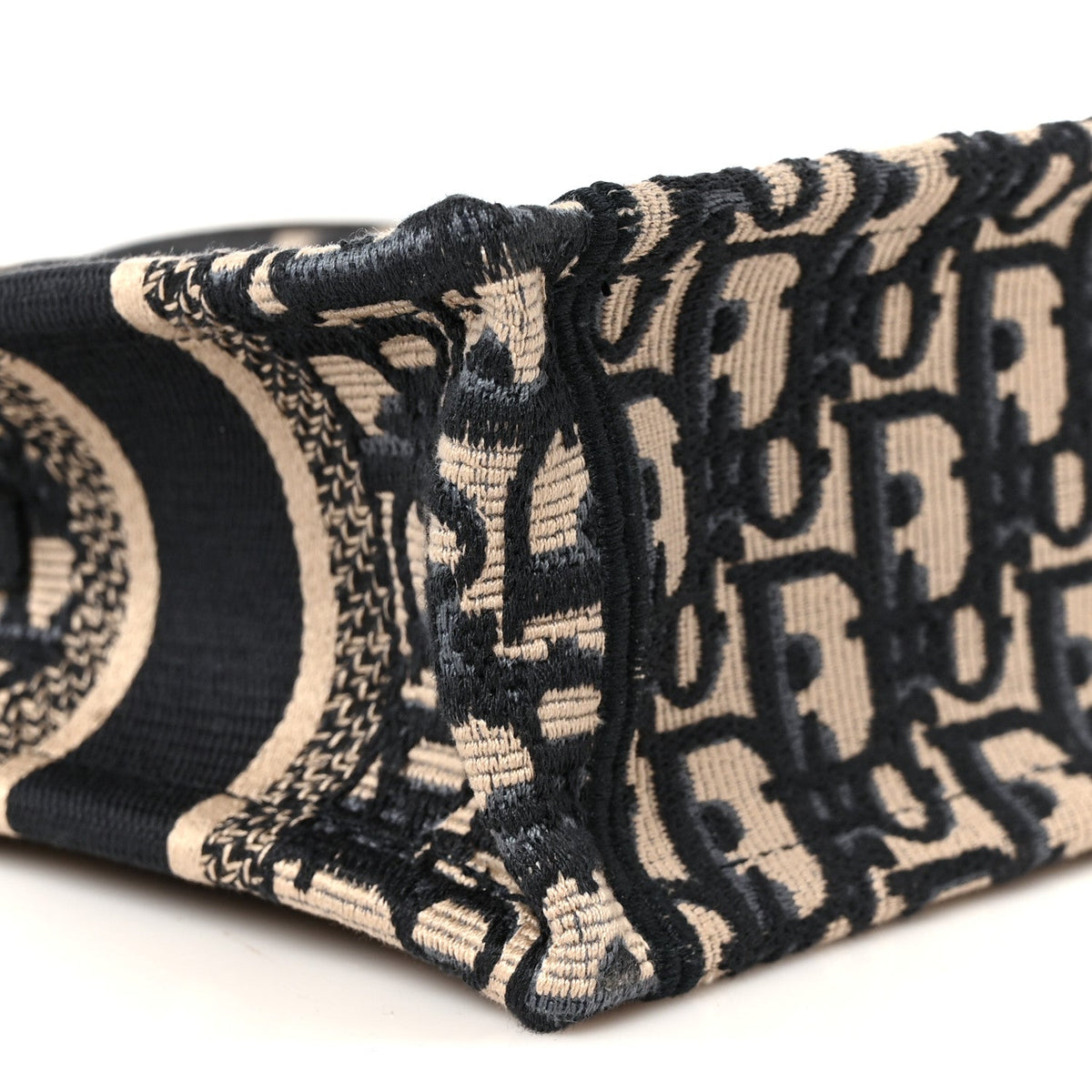 Oblique Mini Book Tote With Strap Blue Multicolor