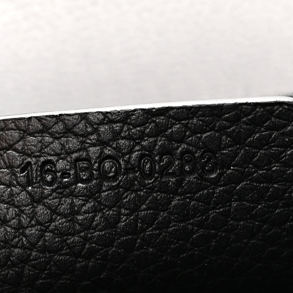 Oblique Jacquard Grained Calfskin Mini Saddle Messenger Bag With Flap Black