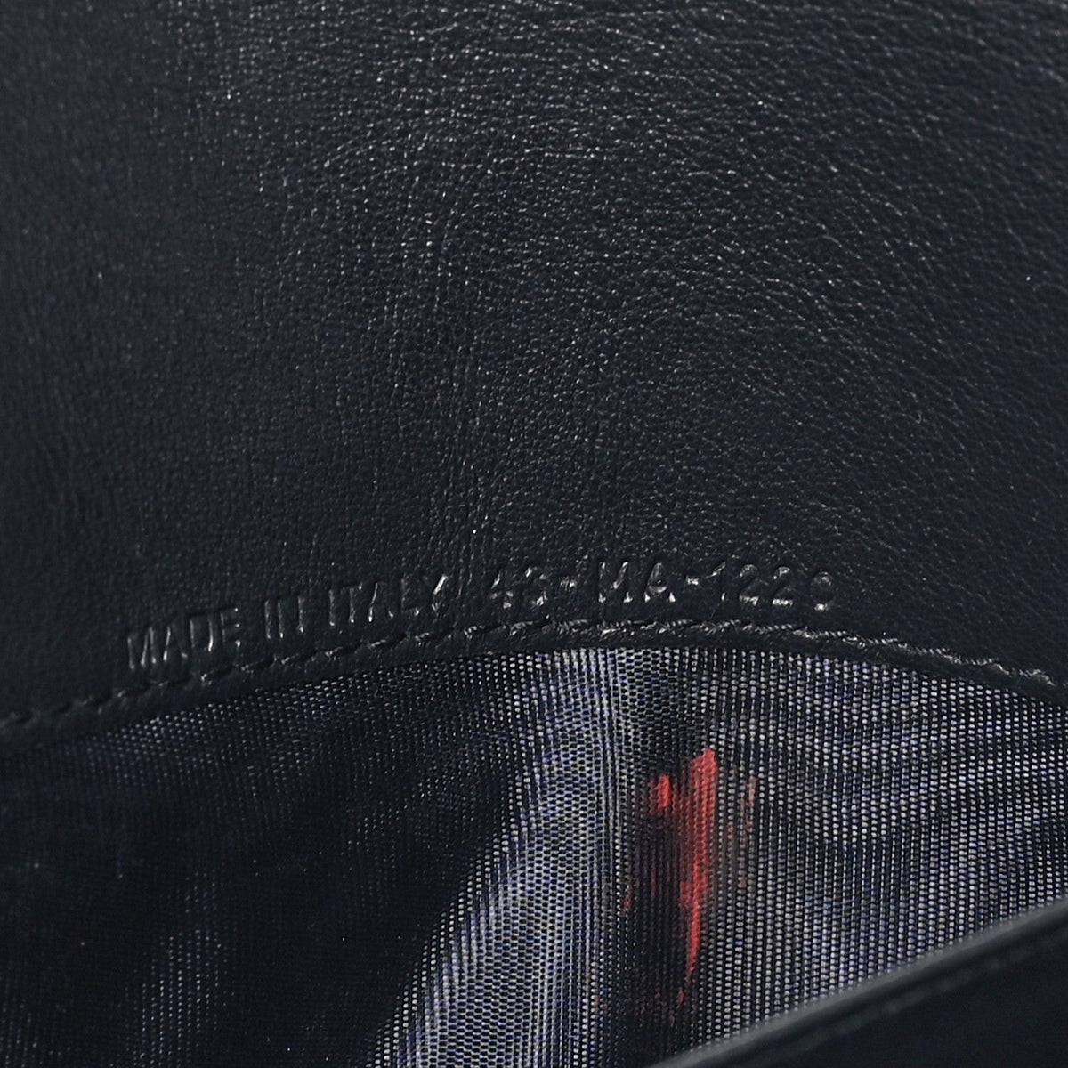 Oblique Saddle Chain Long Wallet Blue