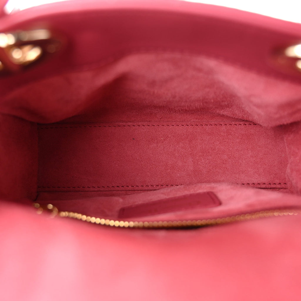 Lambskin Cannage Mini Lady Dior Pink
