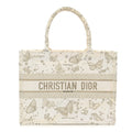 Canvas Embroidered Medium Butterfly Zodiac Book Tote Gold