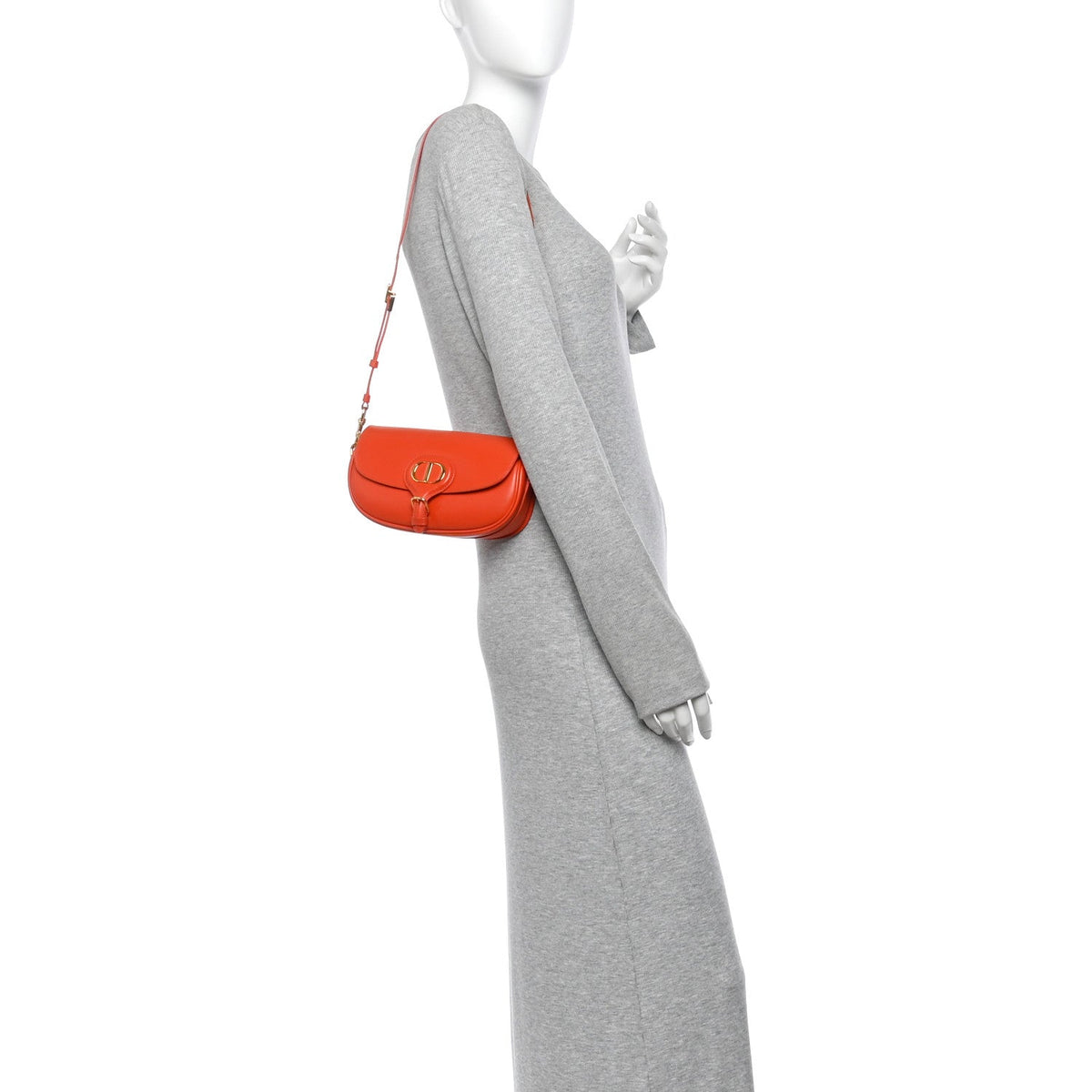 Box Calfskin East West Bobby Bag Orange