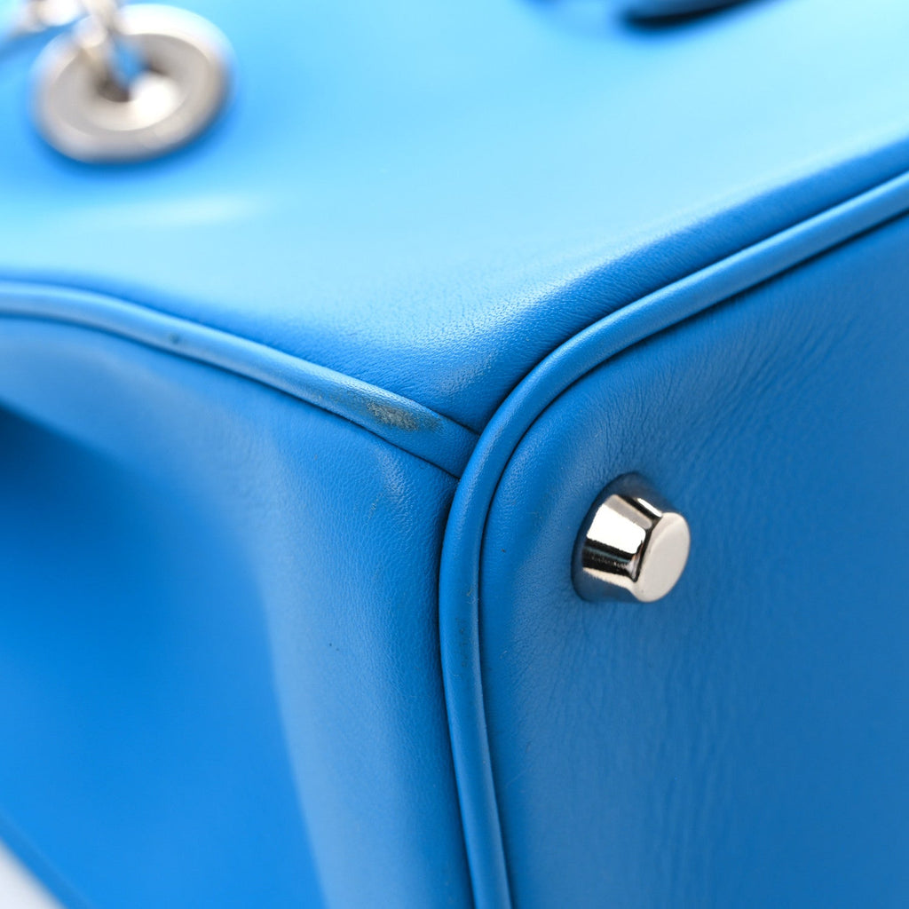 Smooth Calfskin Medium Diorissimo Tote Bleu Nosy Rose Tendre