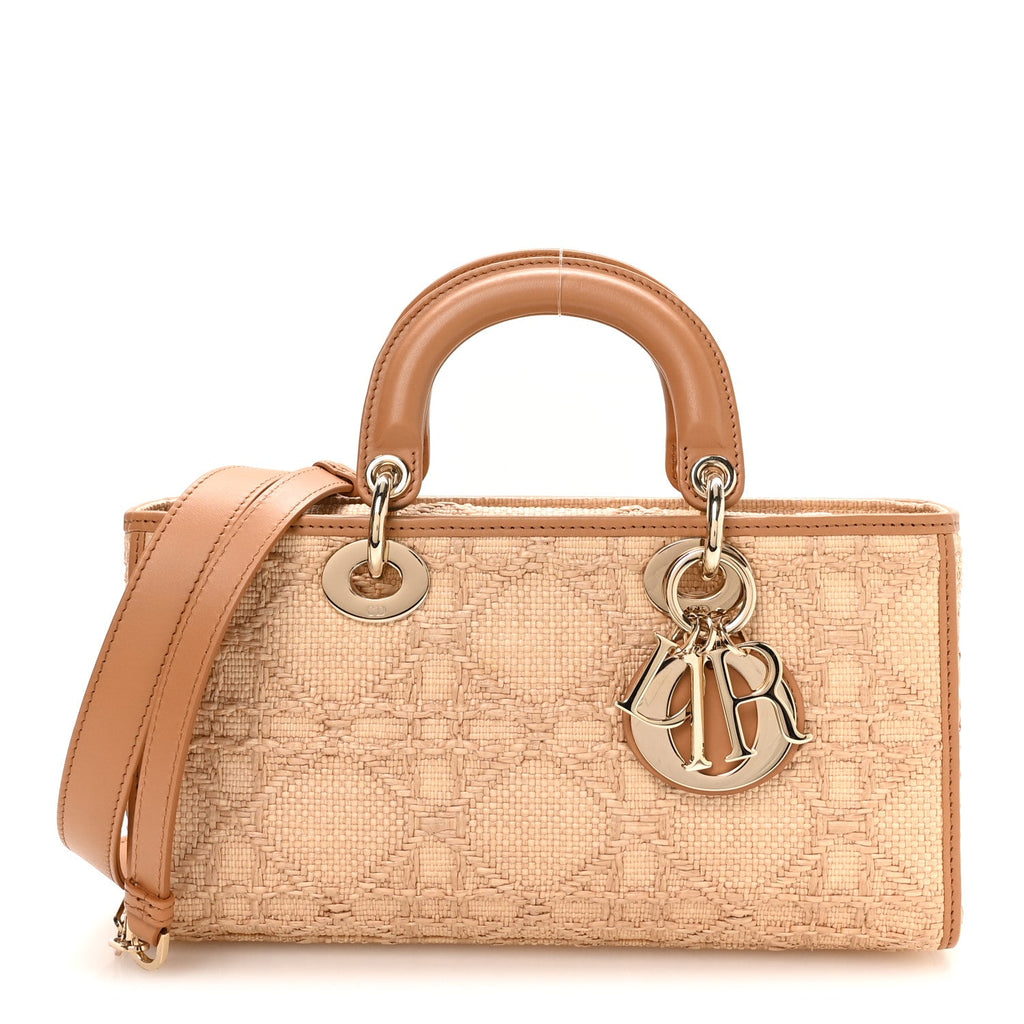 Raffia Macro Cannage Lady D-Joy Natural