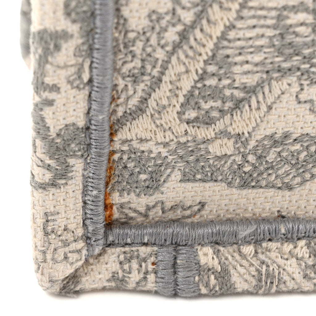 Canvas Embroidered Medium Dioriviera Toile De Jouy Book Tote Gray