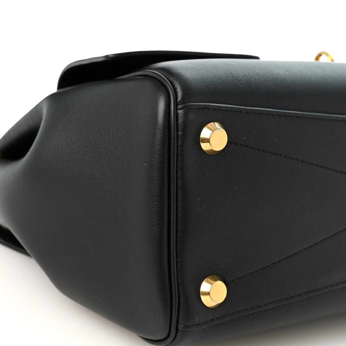 Smooth Calfskin Small Bel Air Carry All Bag Black