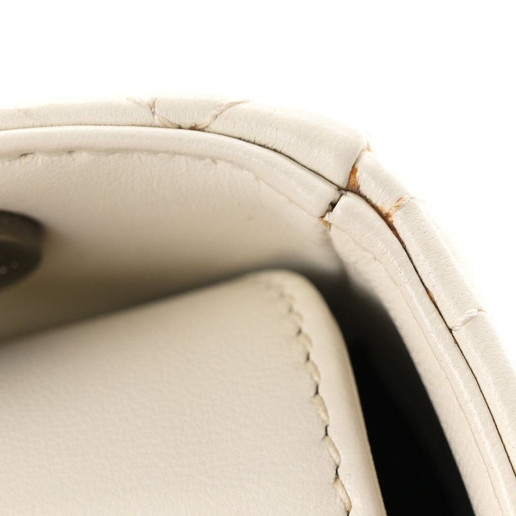 Lambskin Cannage Small My ABCDior Lady Dior White