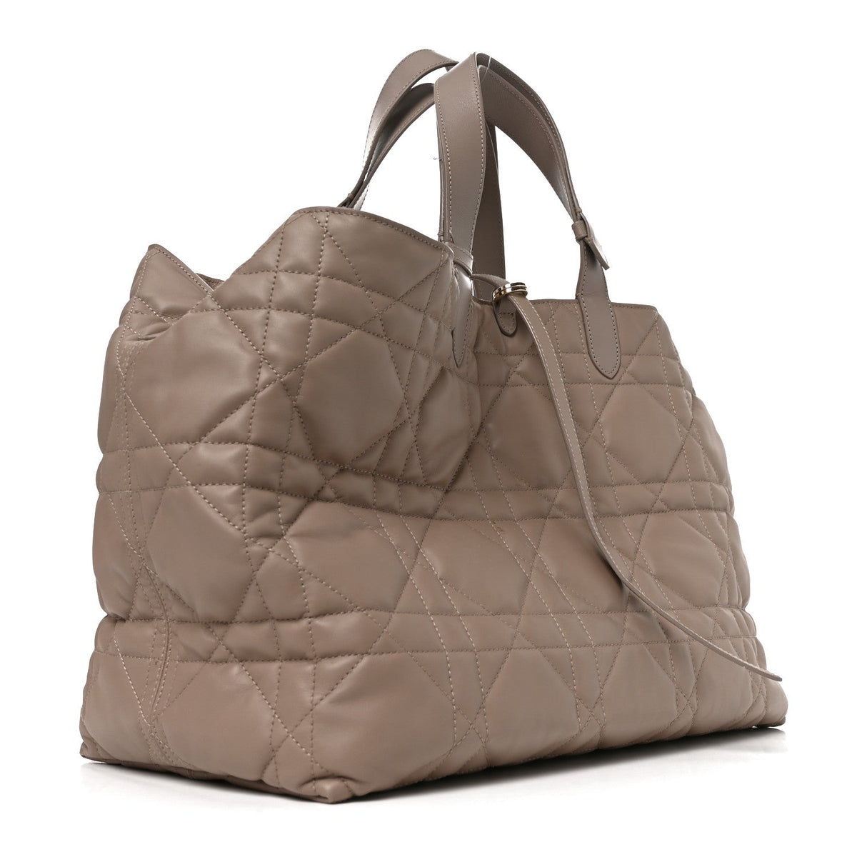 Calfskin Macrocannage Large Toujours Stone Grey