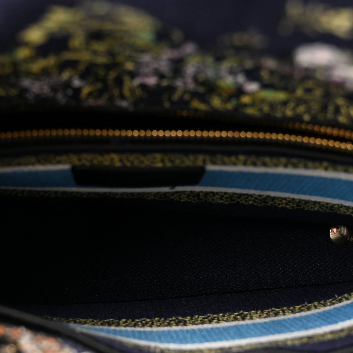 Canvas D-Constellation Embroidered Medium Lady D-Lite Bleu Multicolor