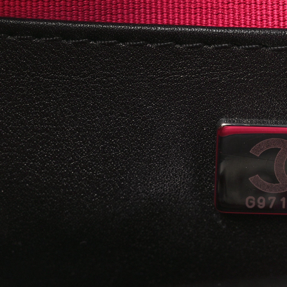 Satin Quilted Walk Of Fame Star Bag Fuchsia Black